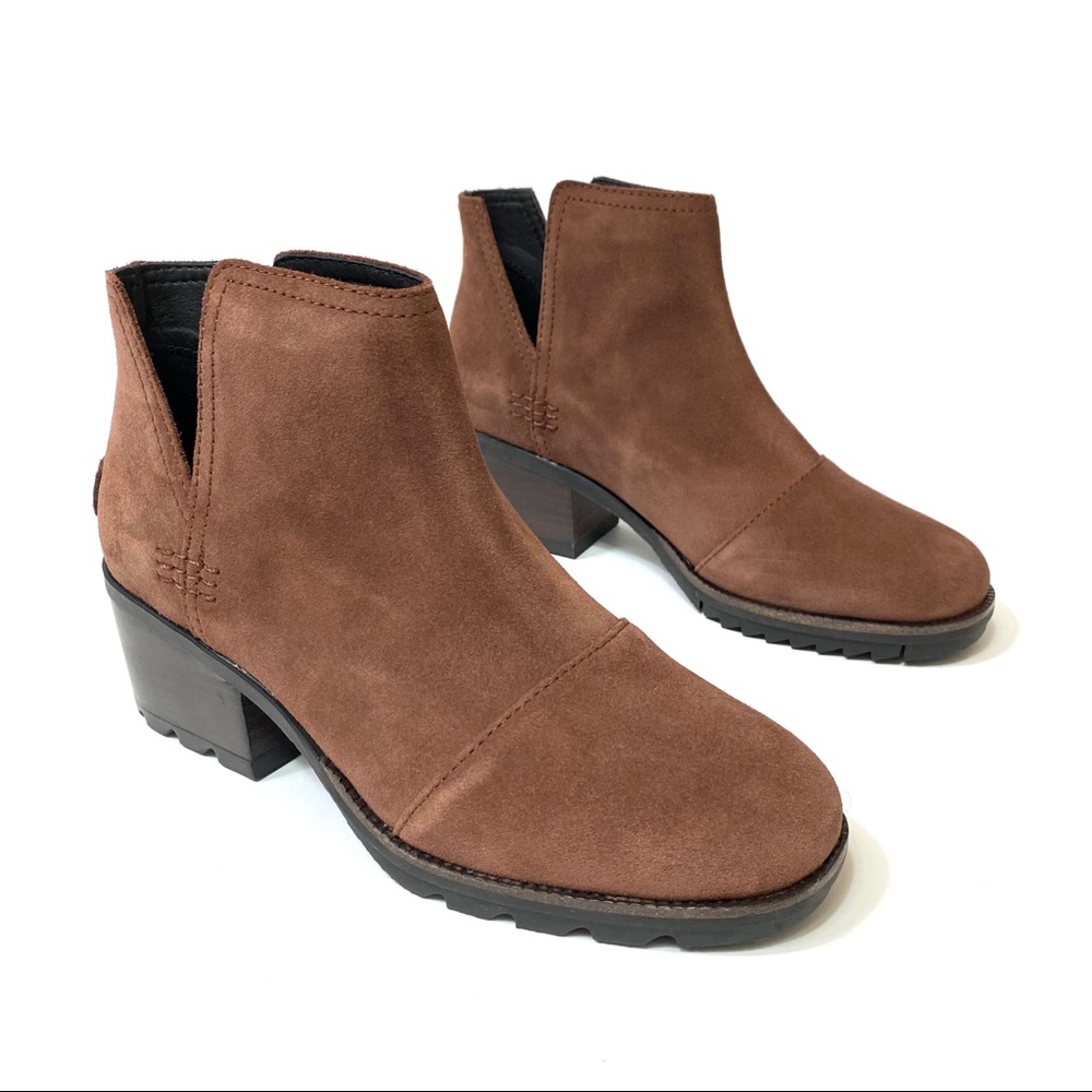 NEW Sorel Cate Waterproof Block Heel Bootie